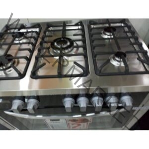 Scanfrost 5 Gas Burners Gas Cooker With Oven Grill - Silver