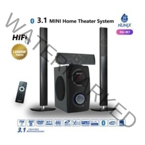 Nunix 3.1 High Power Bluetooth Home Theatre + Free LG DVD Player